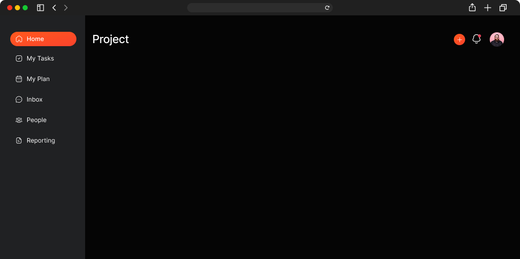 Project dashboard